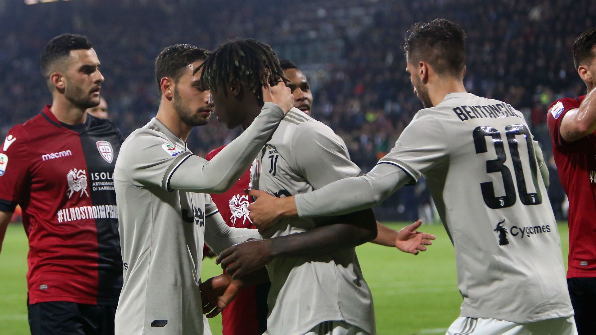 Moise Kean Cagliari Juventus