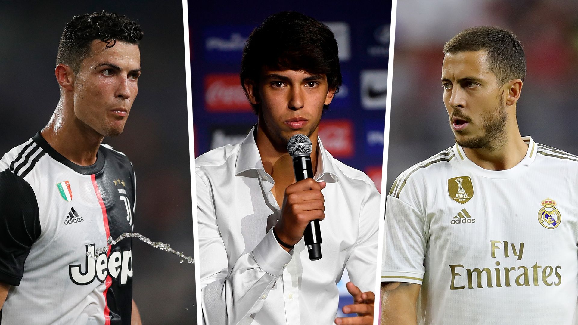 Cristiano Ronaldo, Joao Felix, Eden Hazard