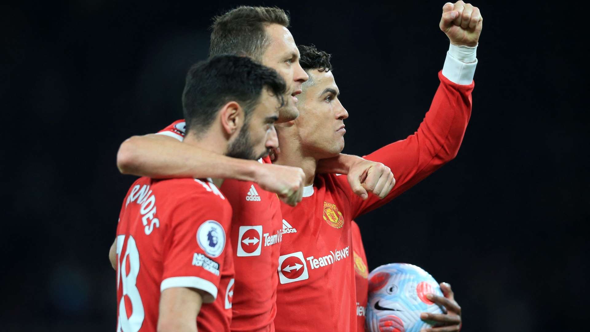 Bruno Fernandes Nemanja Matic Cristiano Ronaldo Manchester United