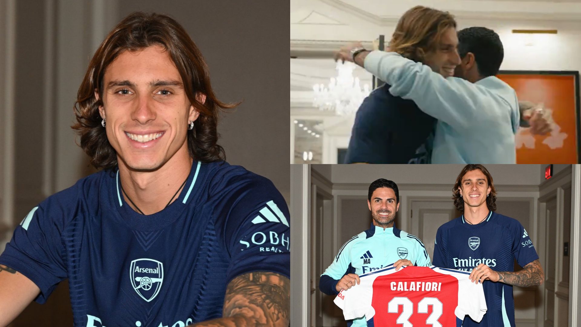 VIDEO: 'Is this real?' - Riccardo Calafiori in disbelief as new Arsenal signing greets Mikel Arteta and gets round of applause from team-mates in first meeting after £42m transfer | Goal.com Uganda