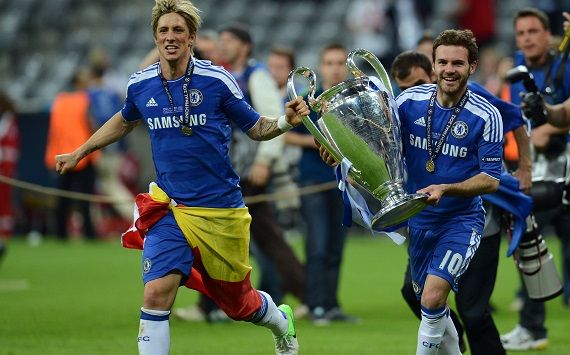 Fernando Torres Juan Mata Chelsea Bayern Champions League 19052012