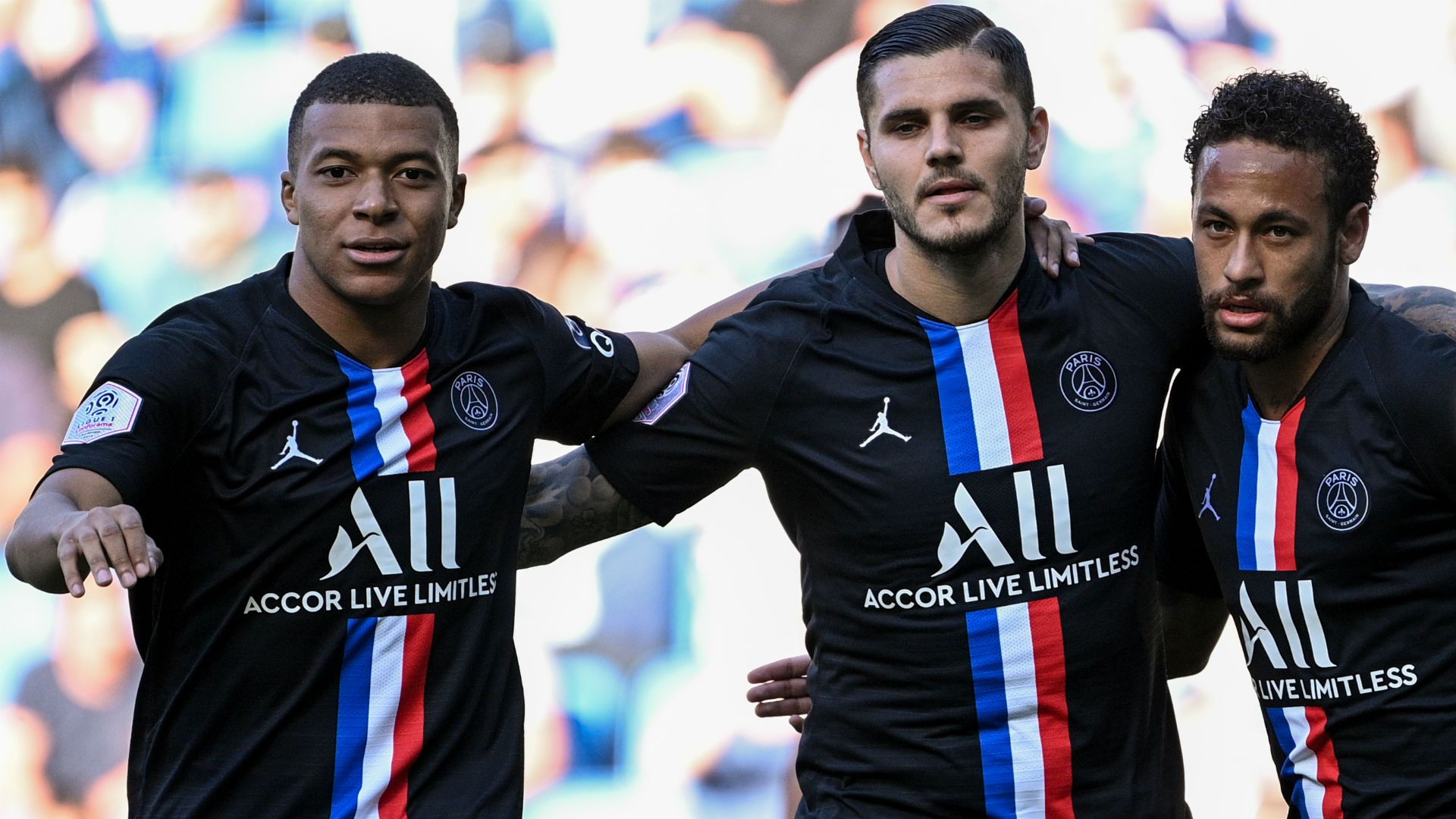 Kylian Mbappe Neymar Mauro Icardi Le Havre PSG Friendly 12072020