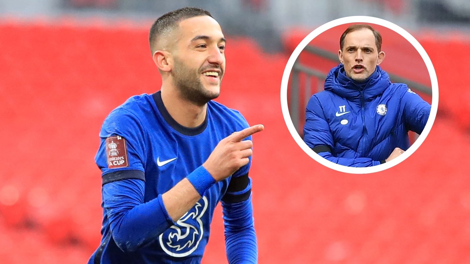 Hakim Ziyech Thomas Tuchel Chelsea Manchester City FA Cup GFX