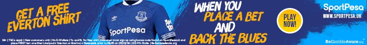 SportPesa banner Everton offer