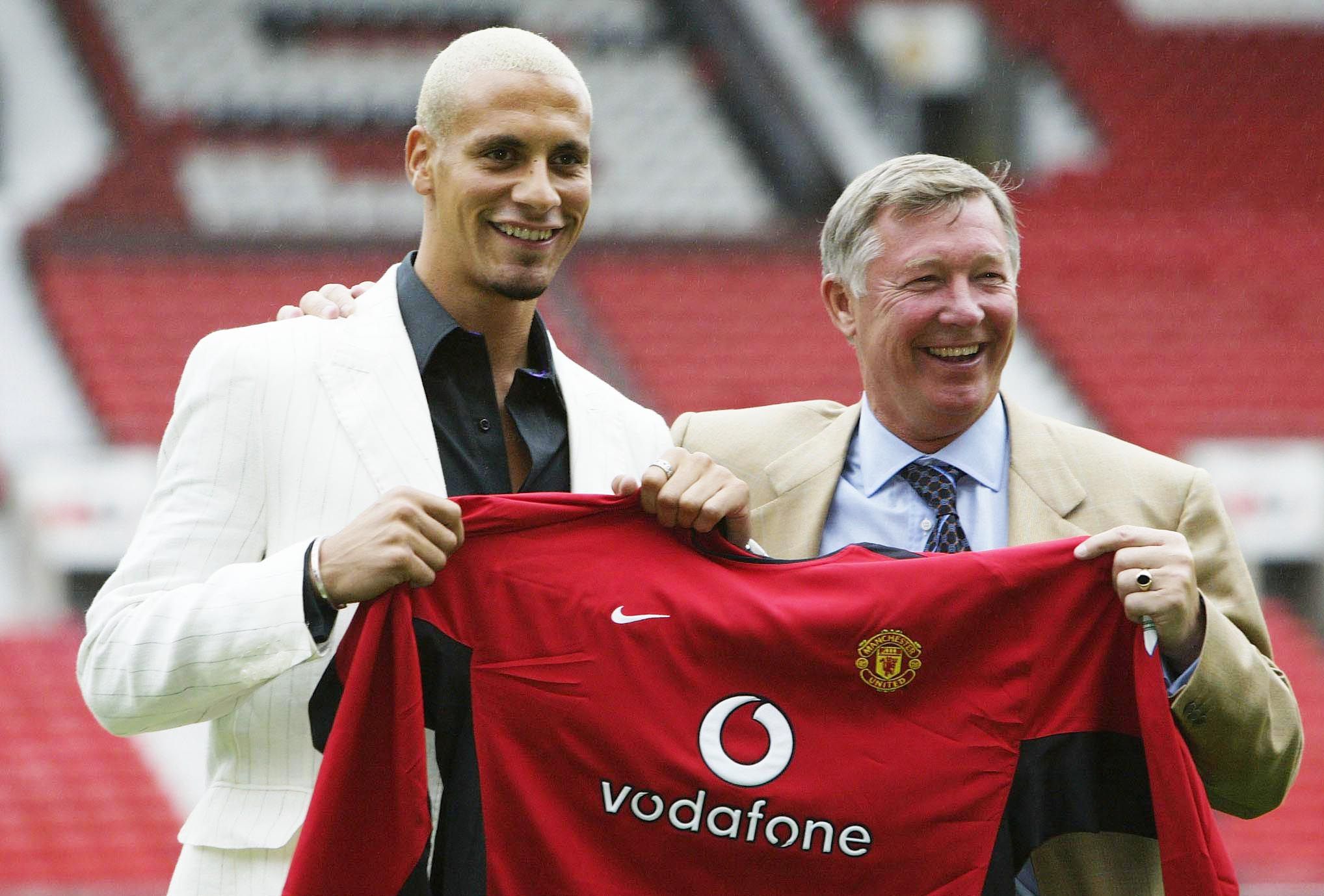 Rio Ferdinand Alex Ferguson Manchester United