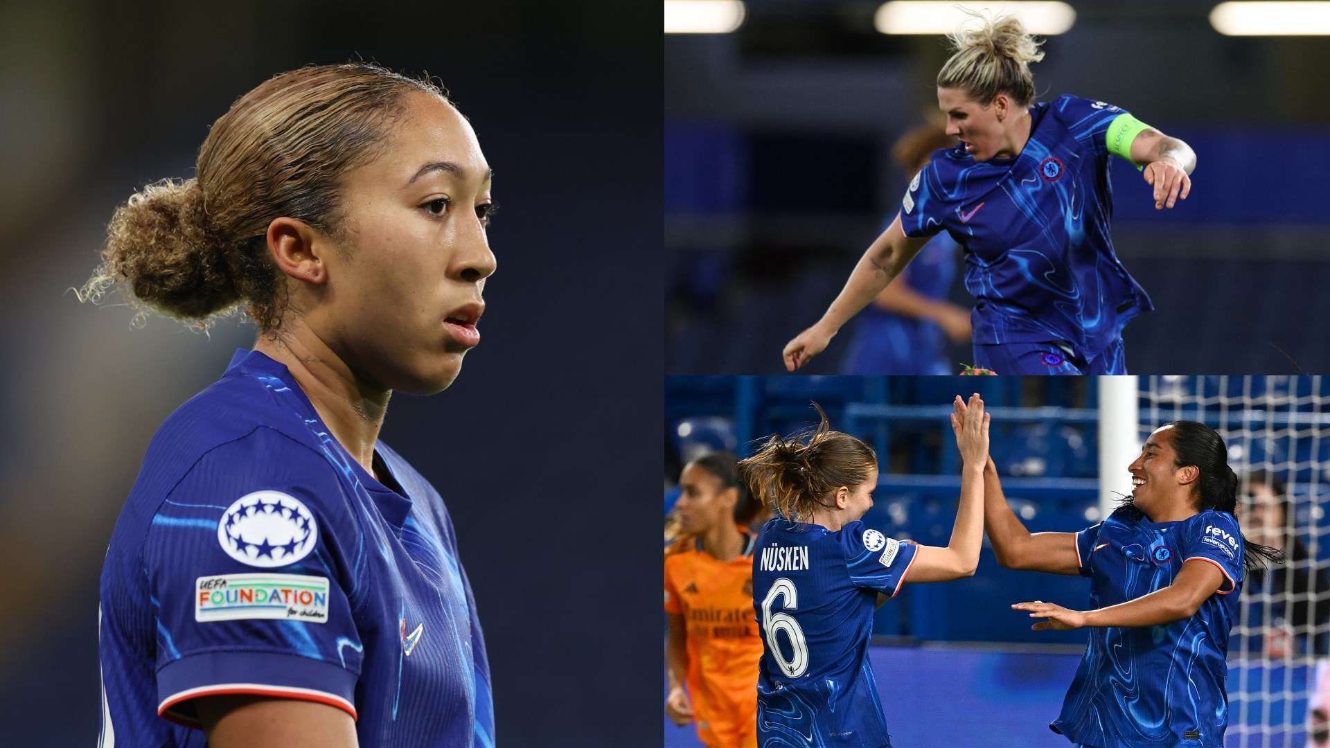Chelsea Real Madrid UWCL composite