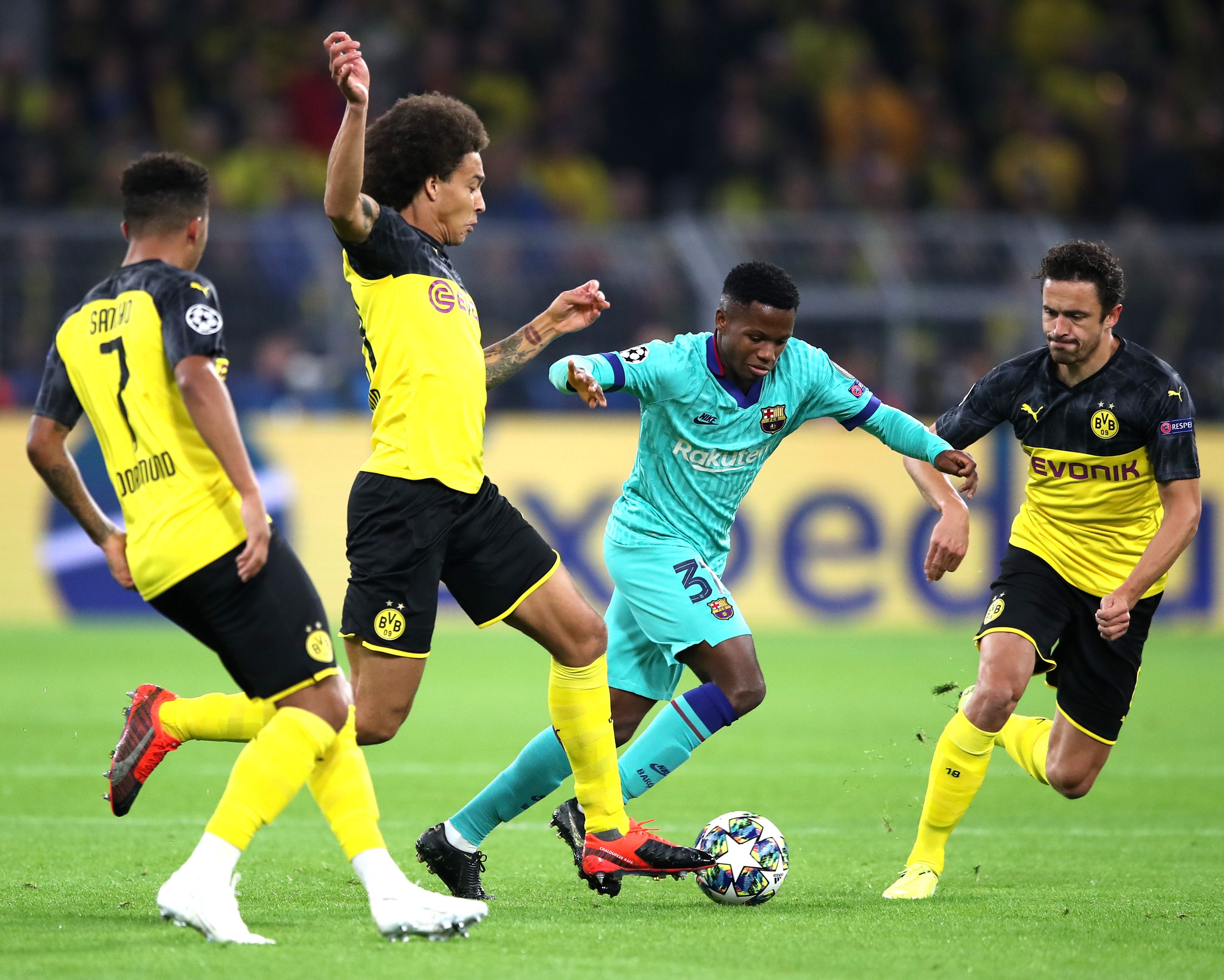 Ansu Fati Borussia Dortmund Barcelona Champions League