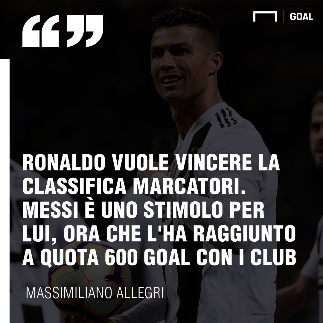 Allegri su Ronaldo e Messi