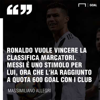 Allegri su Ronaldo e Messi