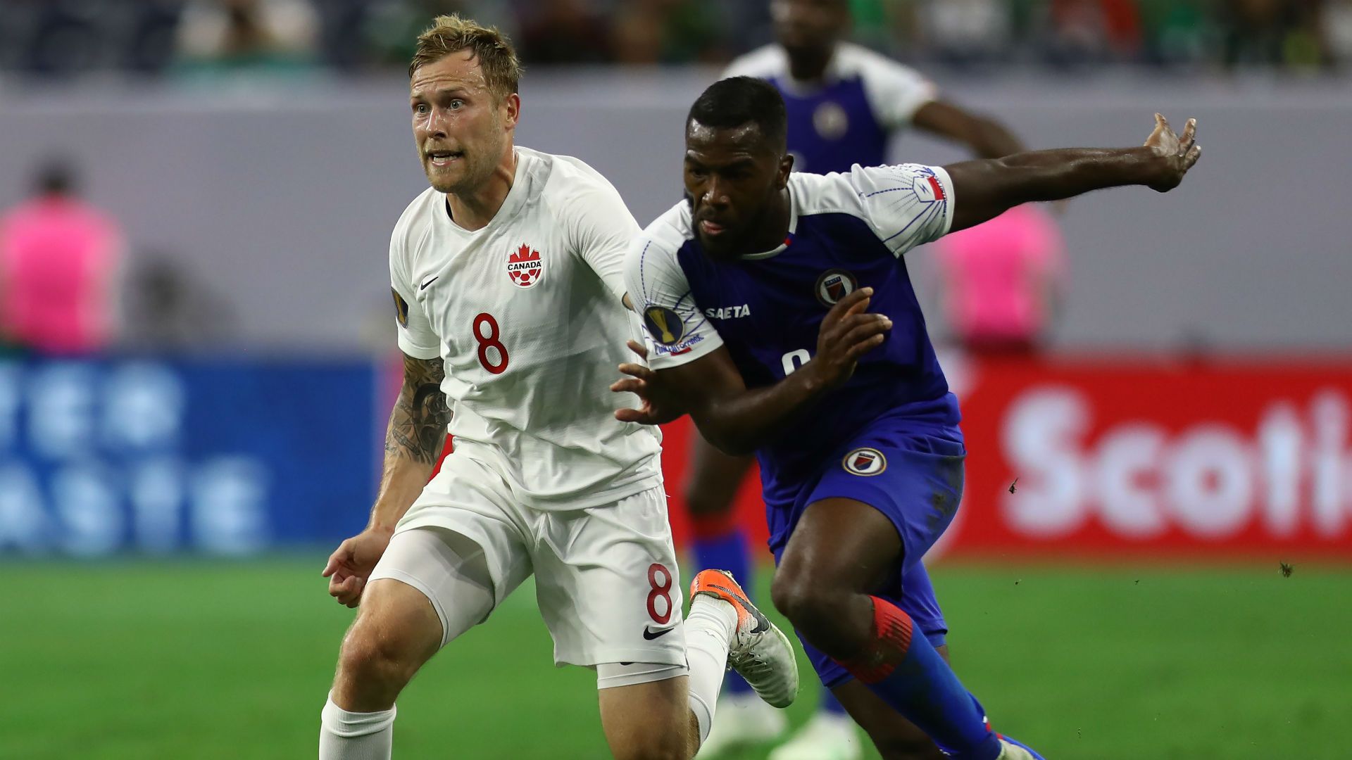 Scott Arfield Jems Geffrard Canada Haiti Gold Cup 2019