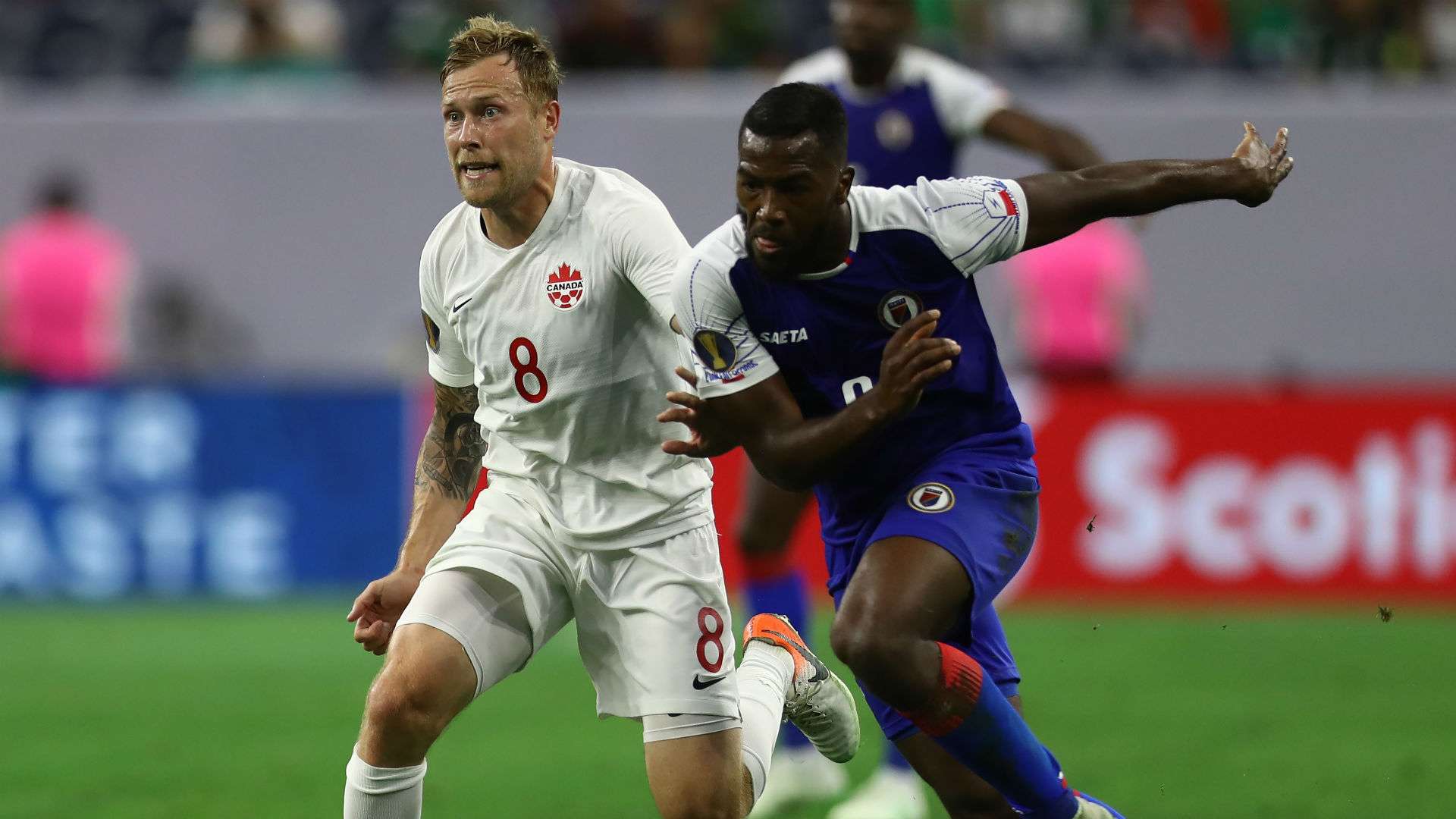 Scott Arfield Jems Geffrard Canada Haiti Gold Cup 2019