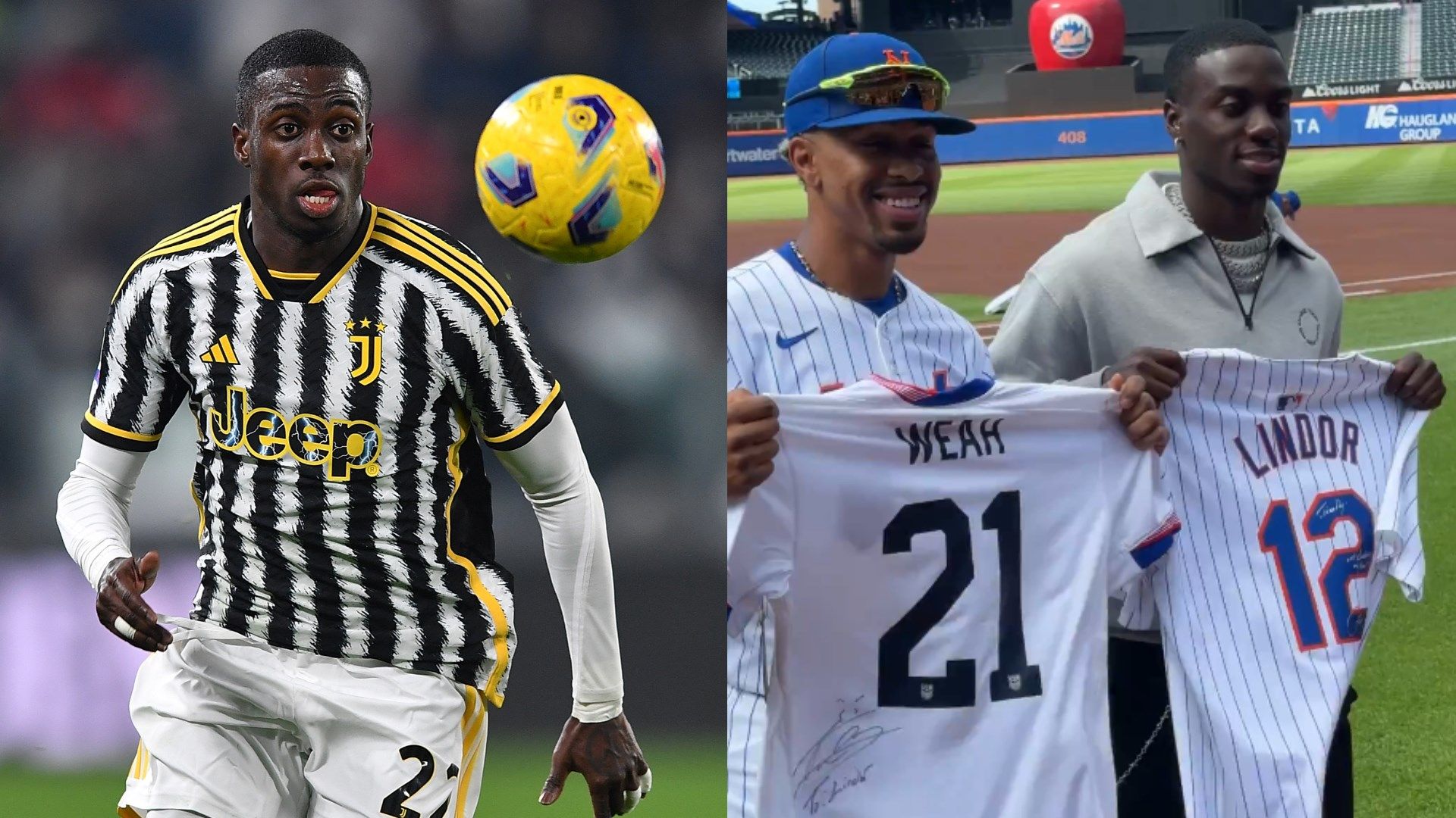 Timothy Weah and Francisco Lindor