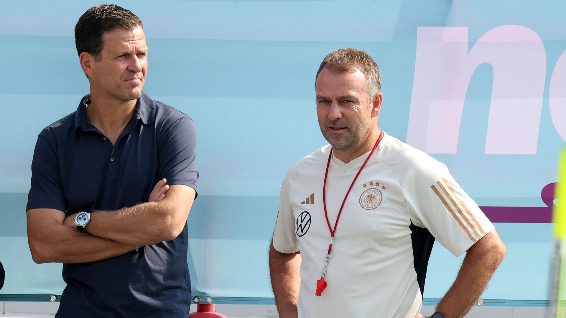 Oliver Bierhoff Hansi Flick Germany 2022