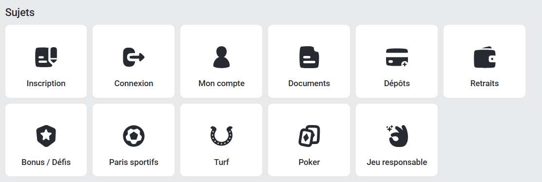 sujets faq betclic