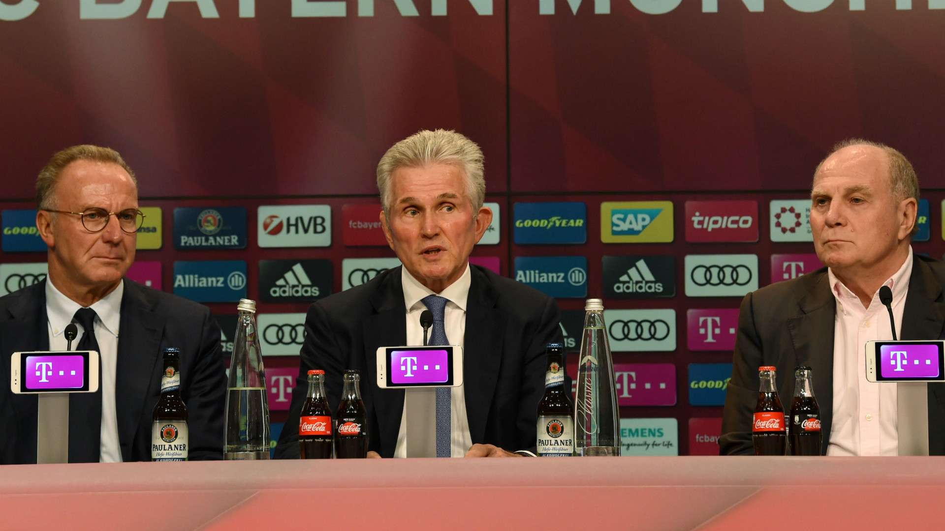 Karl Heinz Rummenigge Jupp Heynckes Uli Hoeness Bayern Munchen
