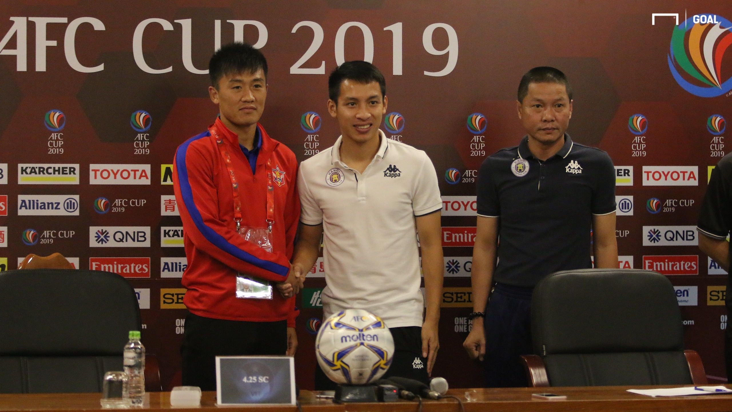 Coach Chu Dinh Nghiem - Do Hung Dung Ha Noi FC vs April 25 | Inter-zone play-off final | AFC Cup 2019 | Press Conference before the match