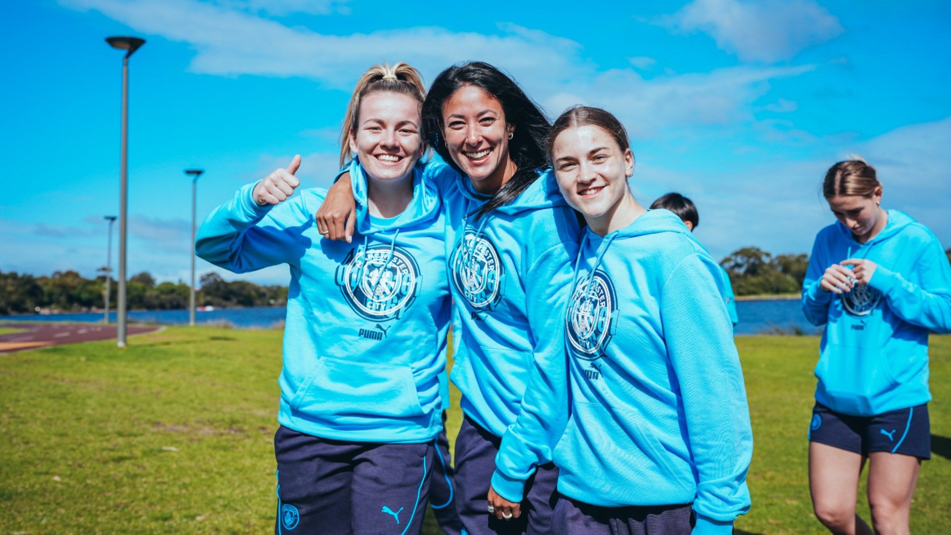 Lauren Hemp Leila Ouahabi Jess Park Man City pre-season