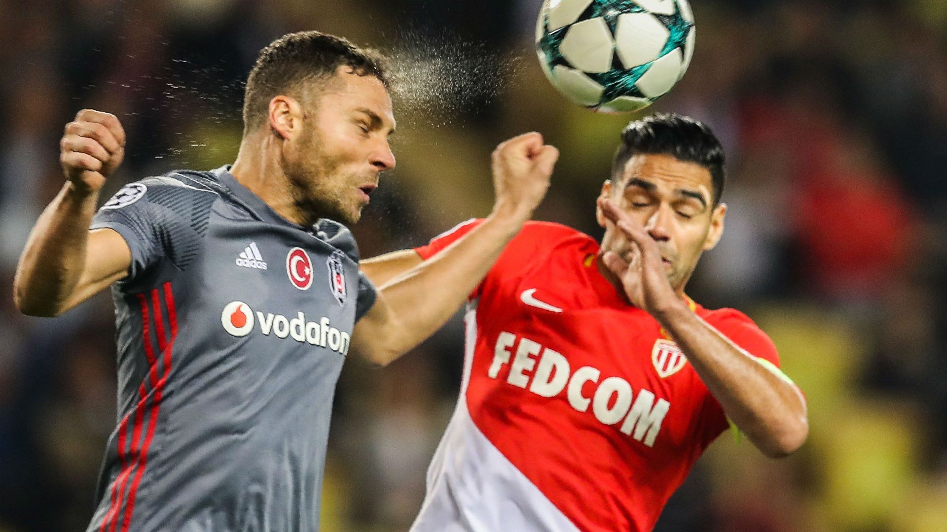 Radamel Falcao Monaco Besiktas UEFA Champions League 17102017
