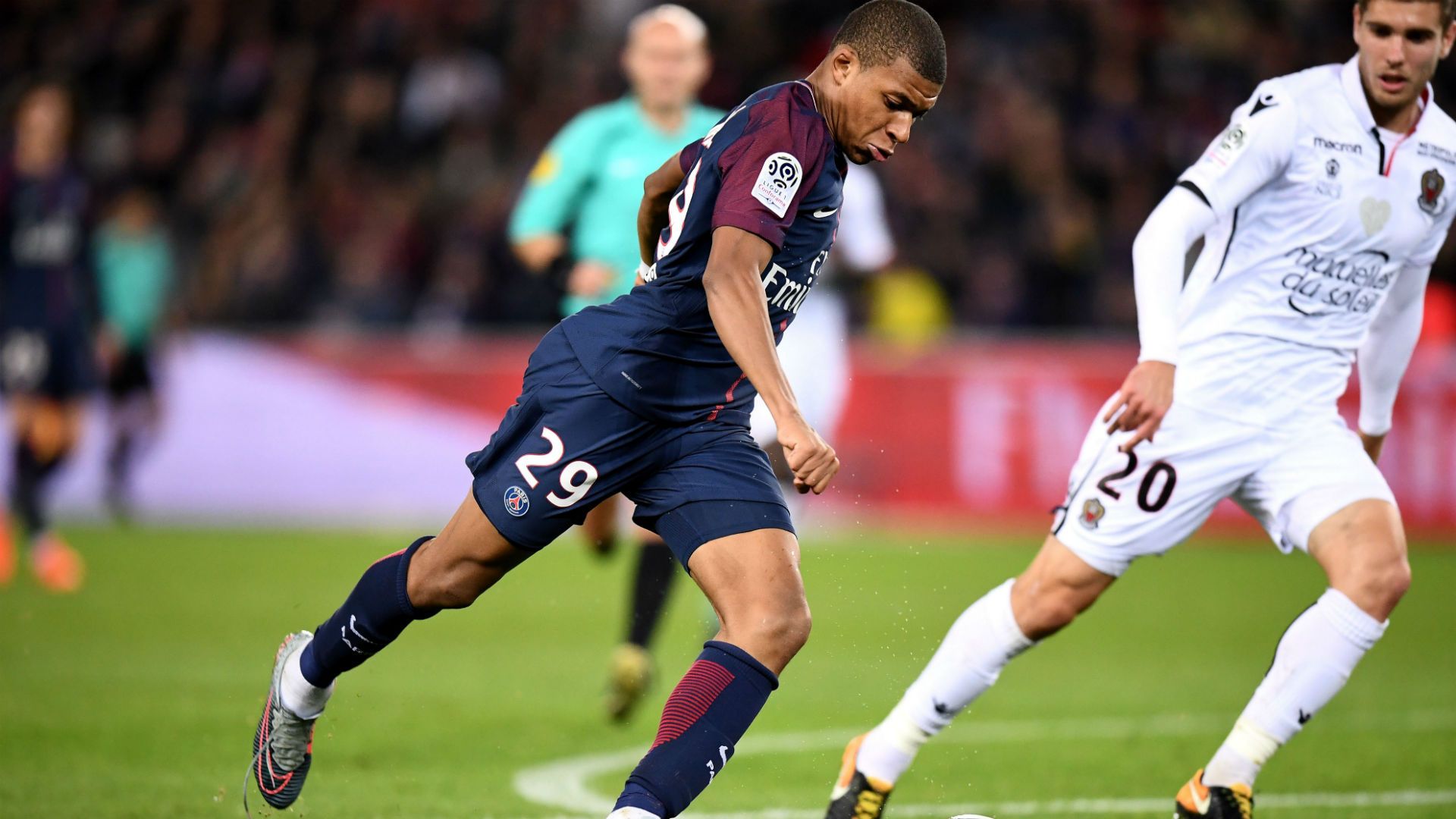 Kylian Mbappe PSG Nice Ligue 1 27102017