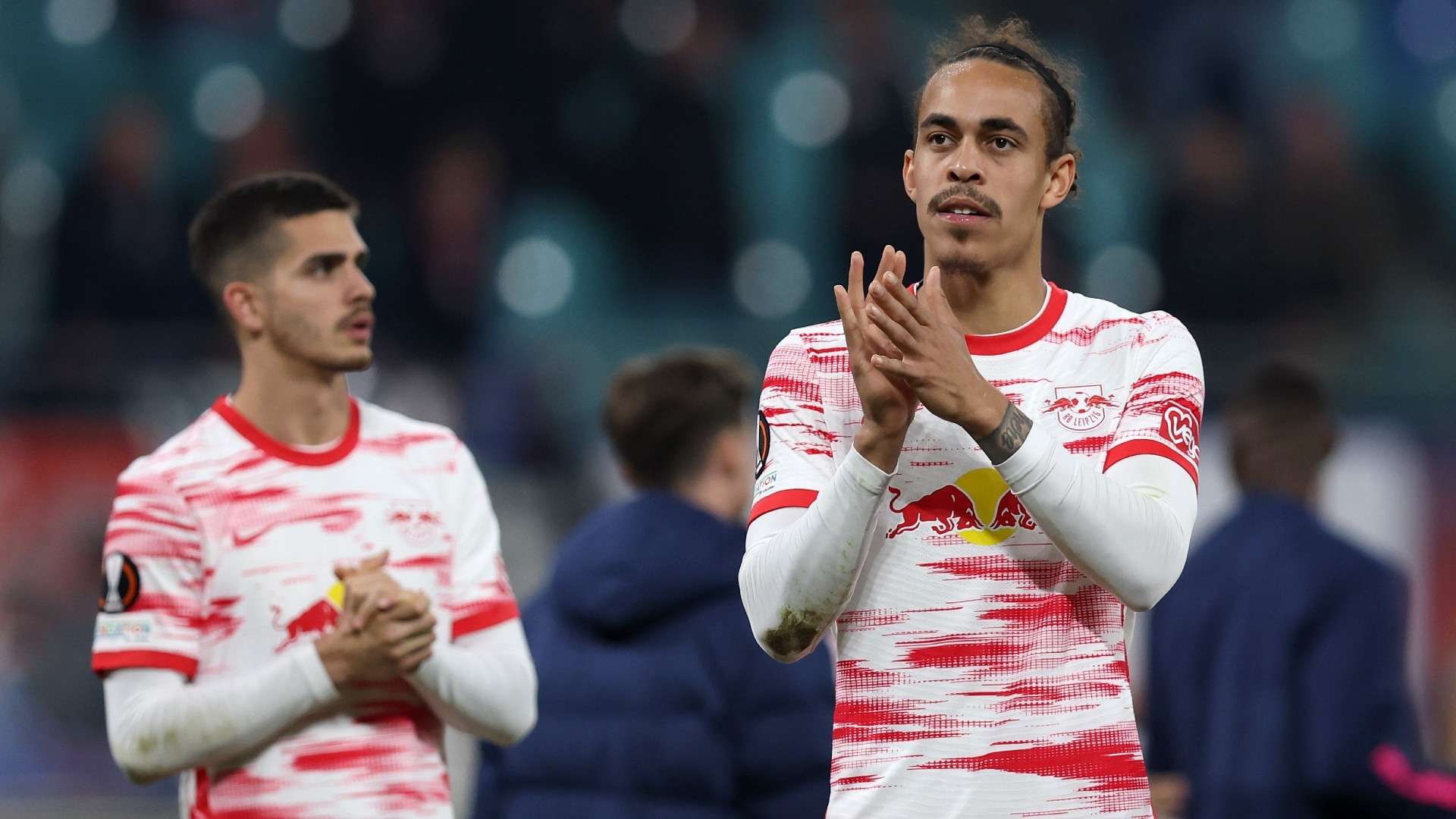 Yussuf Poulsen of RB Leipzig