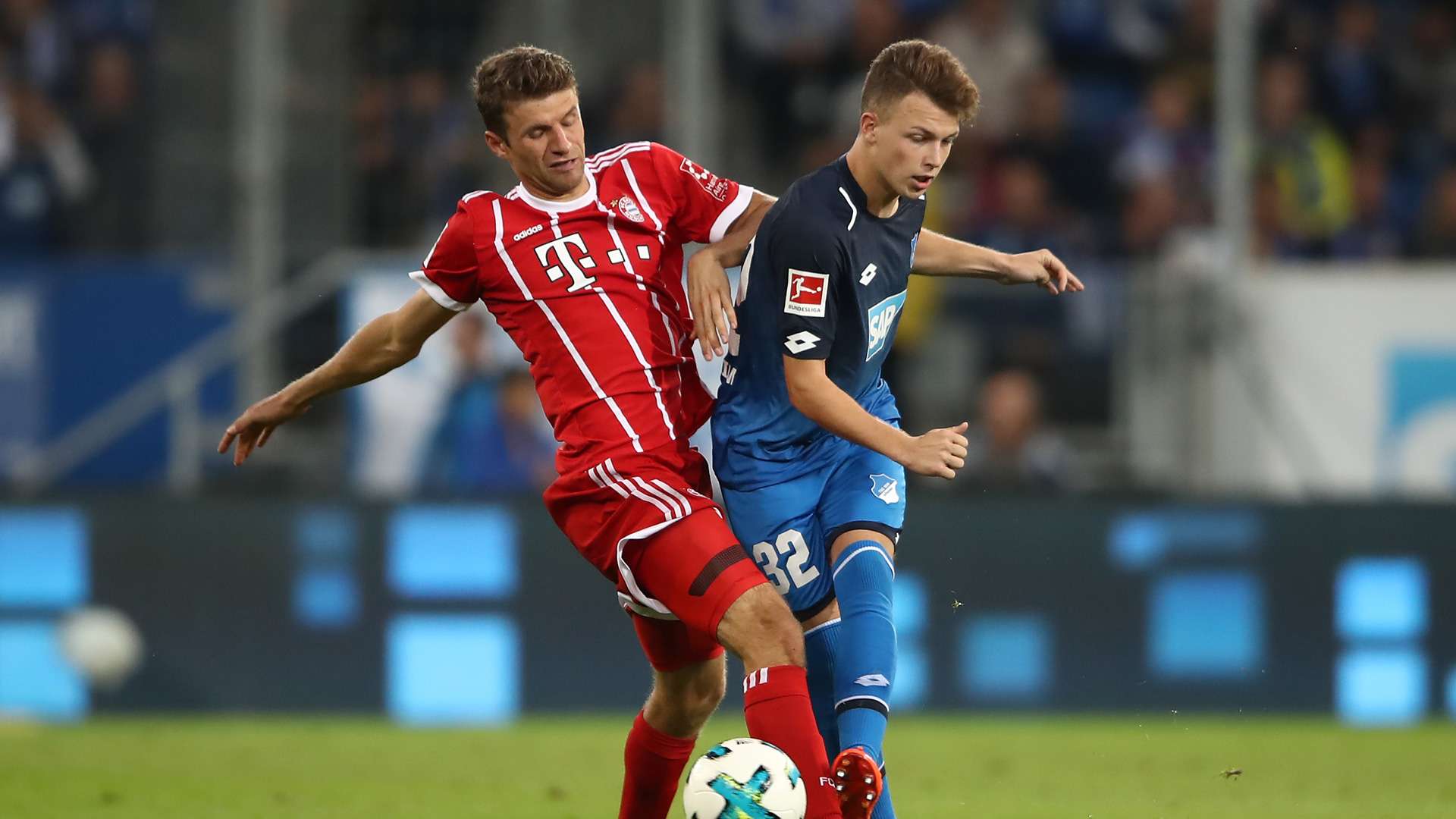 Thomas Müller Dennis Geiger Bayern München 1899 Hoffenheim 08092017