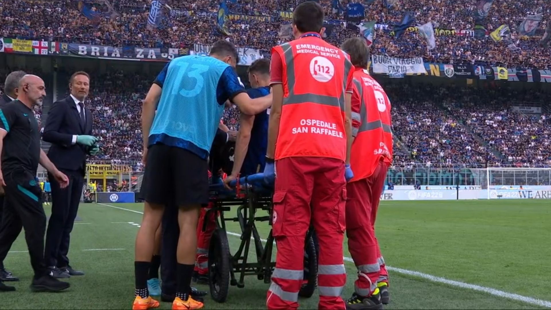 Perisic injured Inter Sampdoria