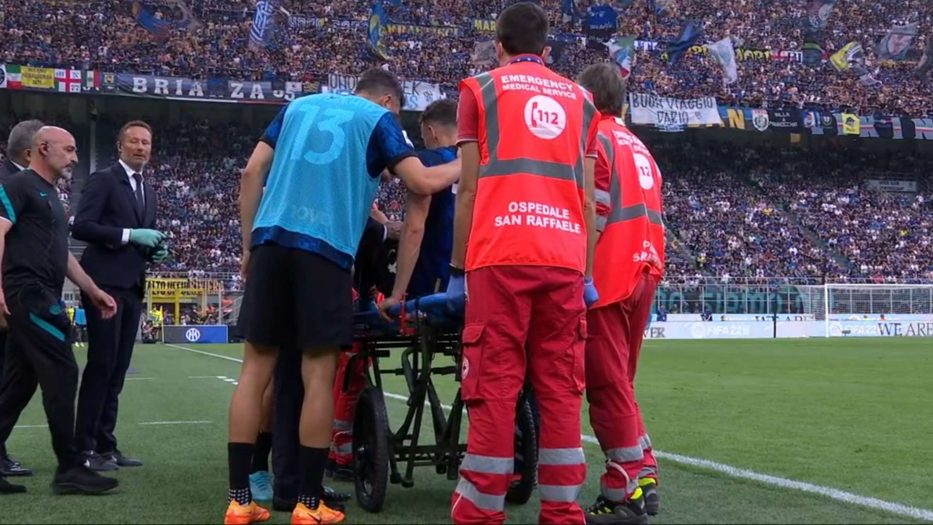 Perisic injured Inter Sampdoria