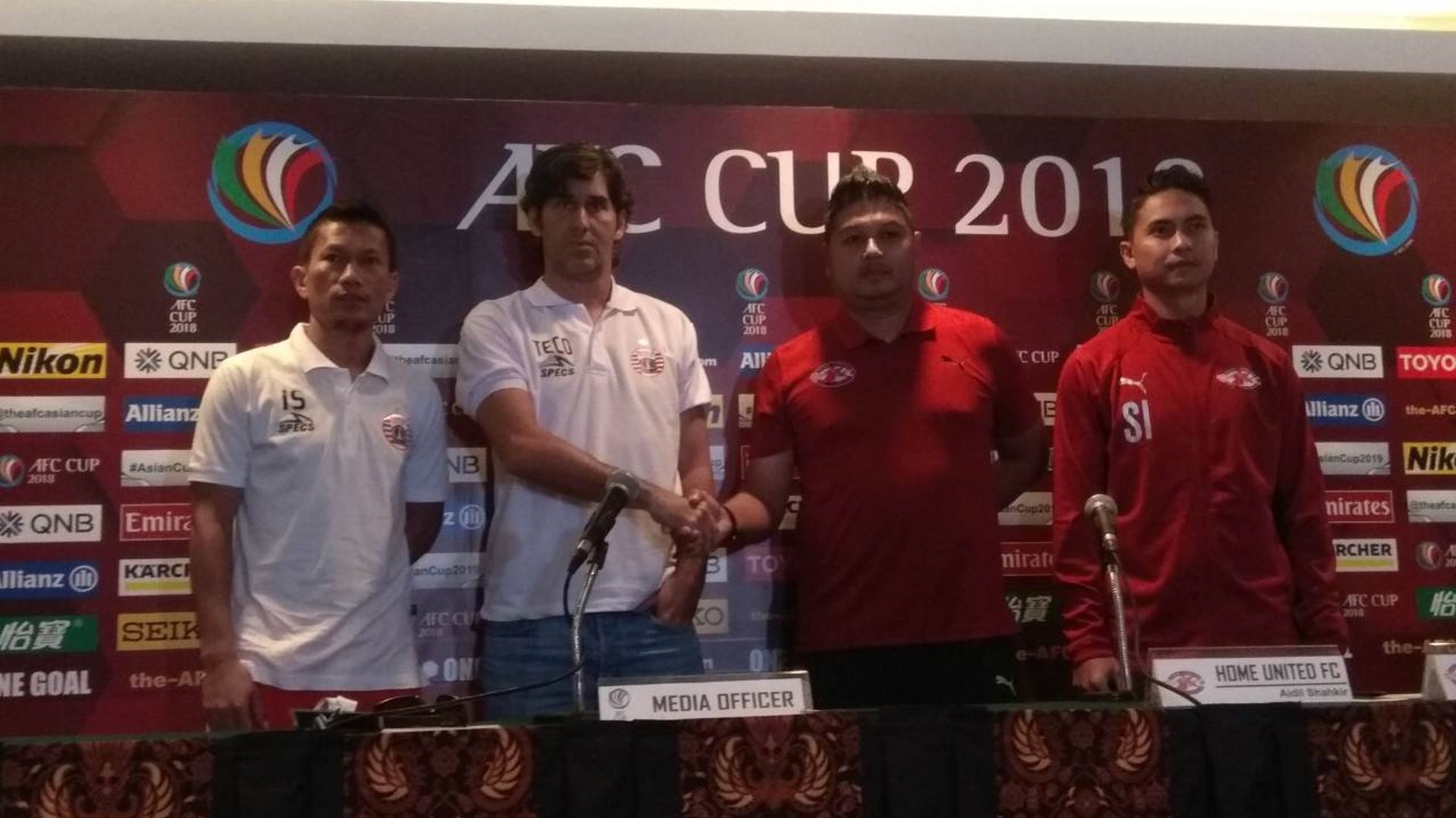 Jumpa pers Persija vs Home United