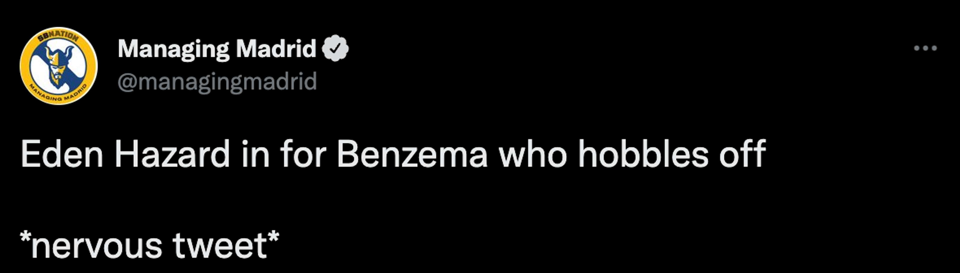 Benzema injury tweet 3
