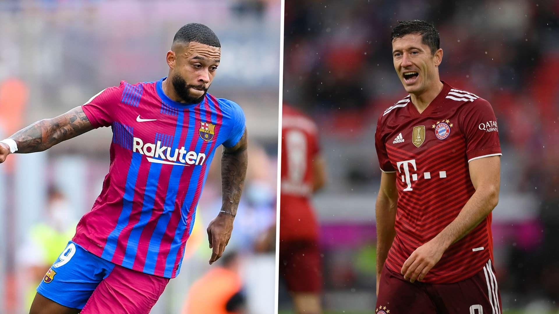 Memphis Depay Robert Lewandowski FC Barcelona FC Bayern