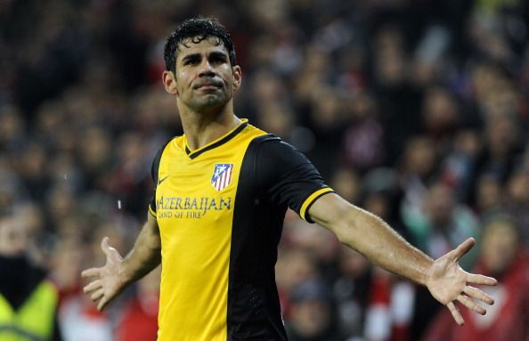 Diego Costa Athletic de Bilbao Atletico de Madrid Copa del Rey 01292014