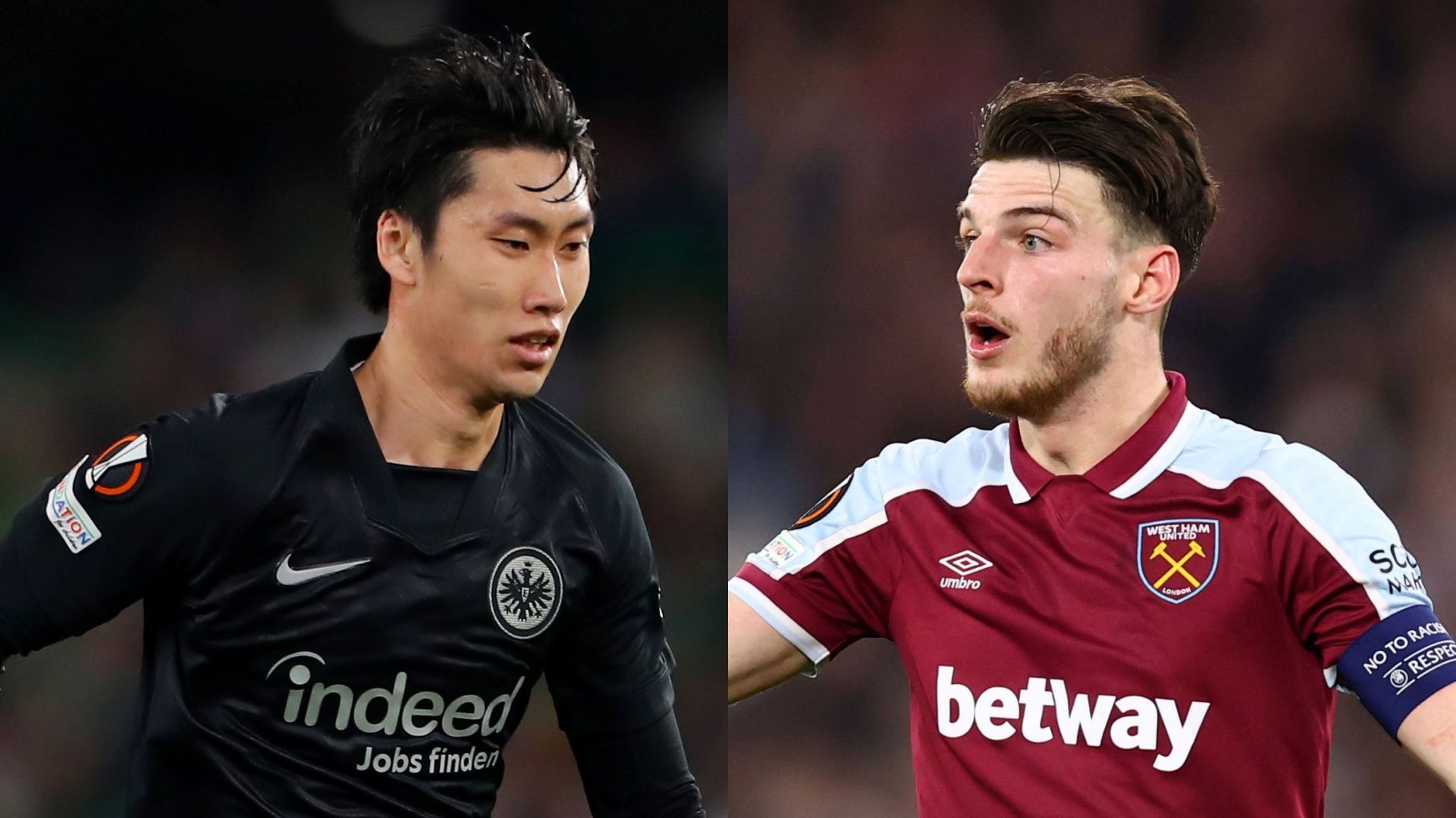 Daichi Kamada Frankfurt Declan Rice West Ham