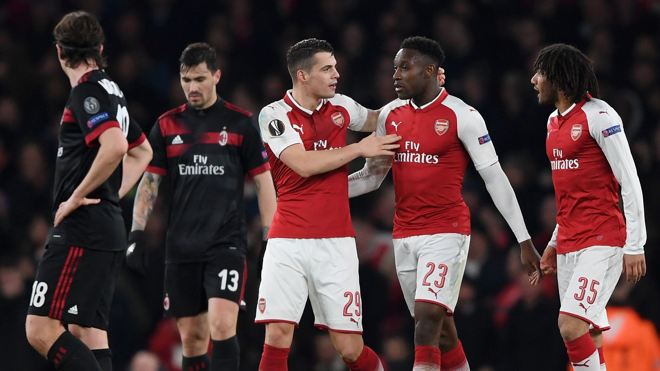 Arsenal-Milan Danny Welbeck Europa League