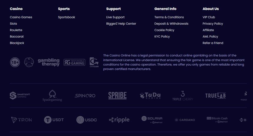 BiggerZ Payment Options