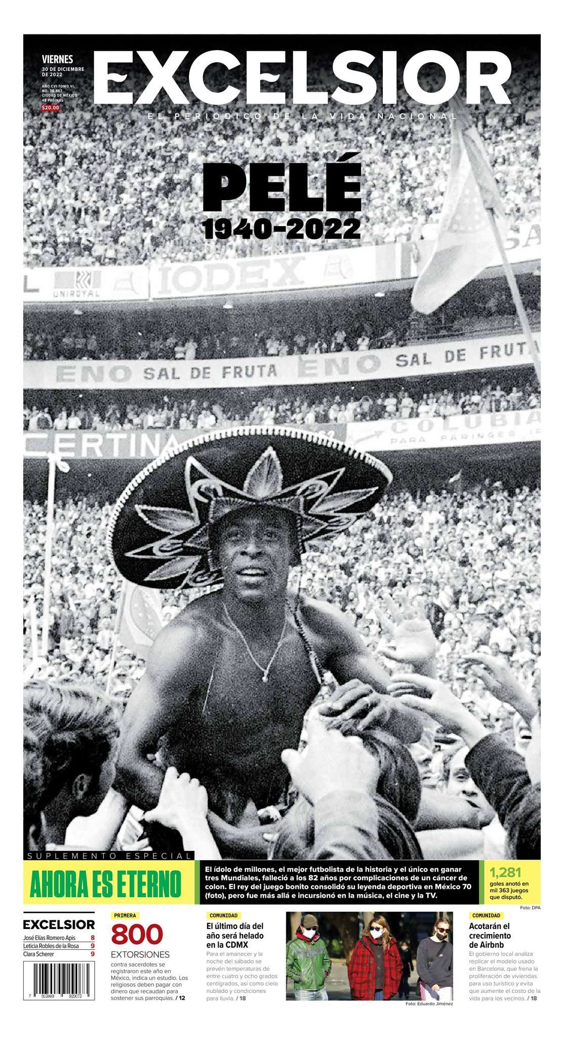 Capa Excelsior Pelé