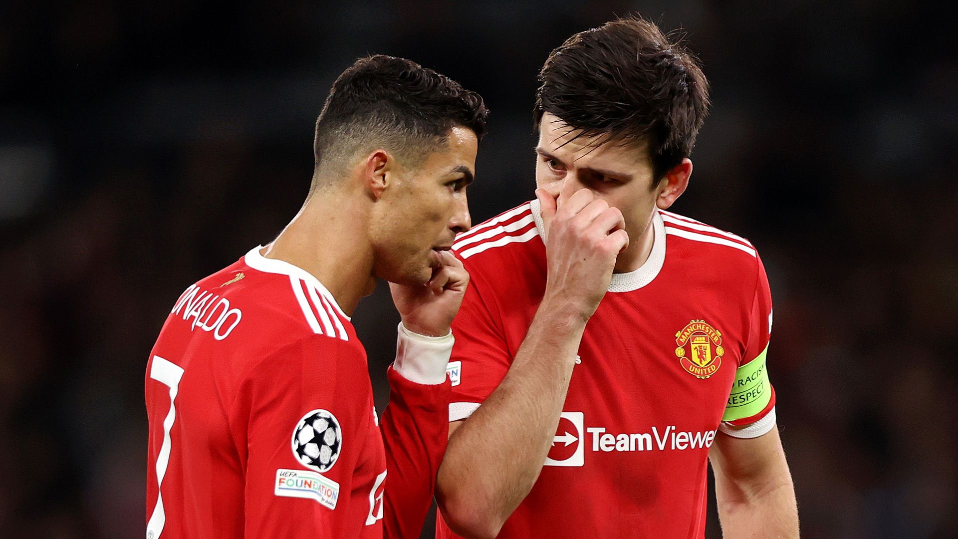 Cristiano Ronaldo Harry Maguire Man Utd 2021-22