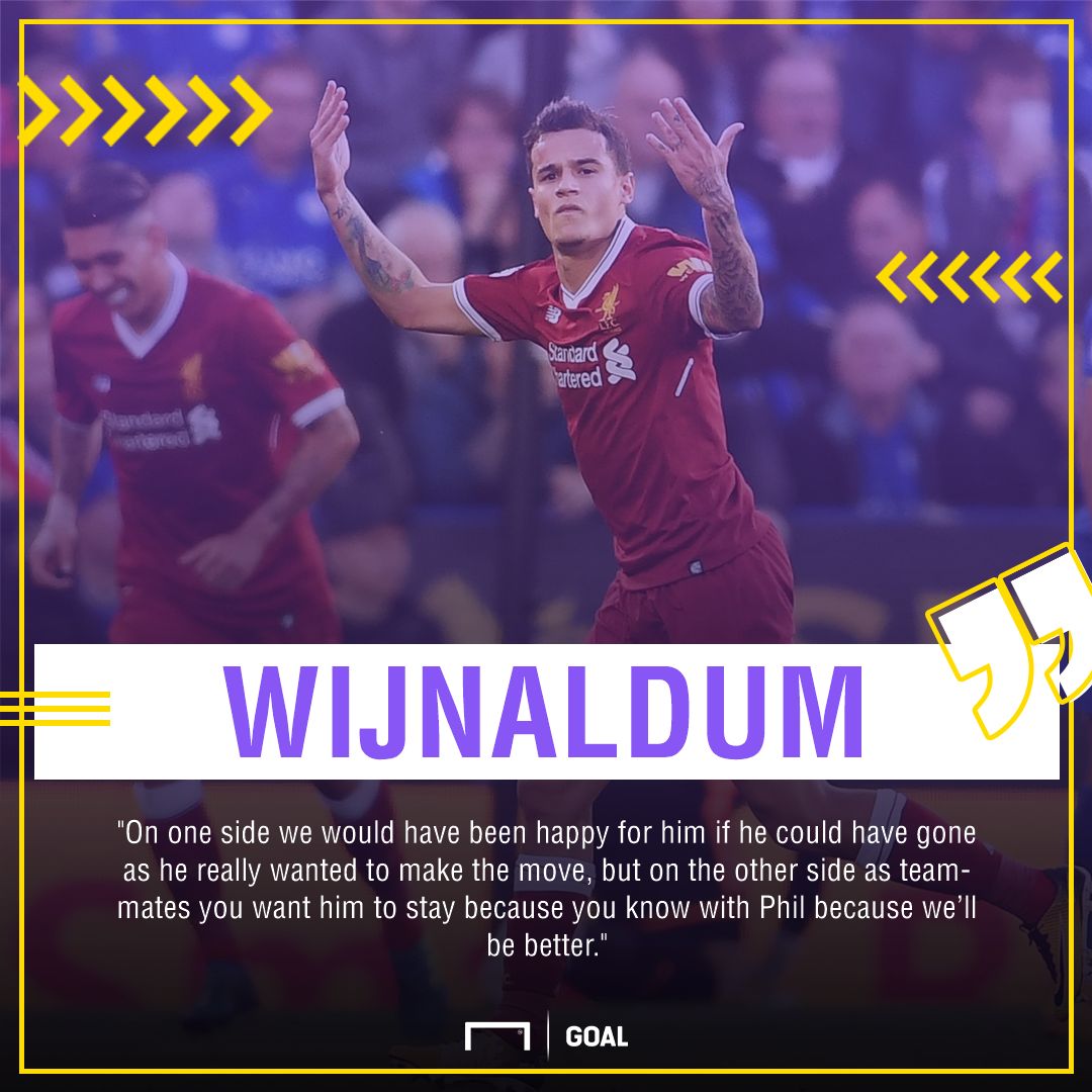 Georginio Wijnaldum Phillpe Coutinho difficult