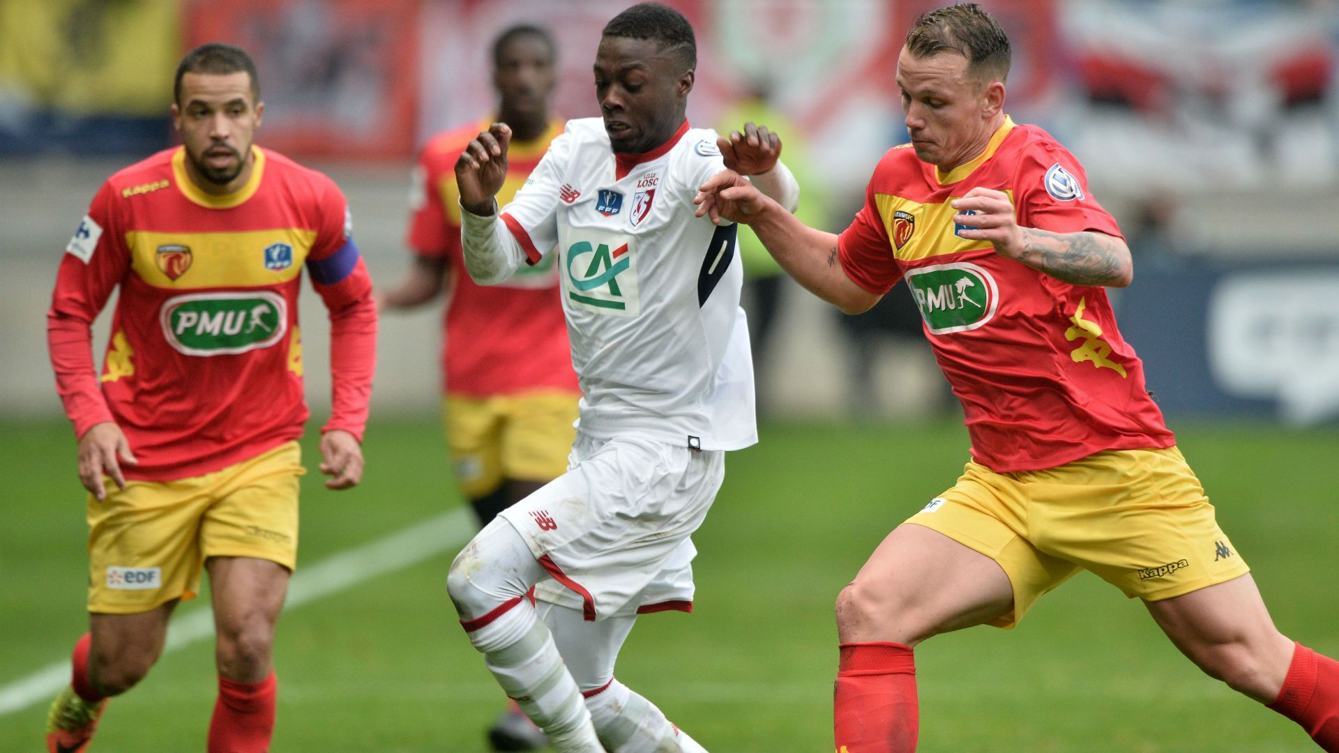 Nicolas Pepe Nicolas Suchet Le Mans Lille Coupe de France 06012018