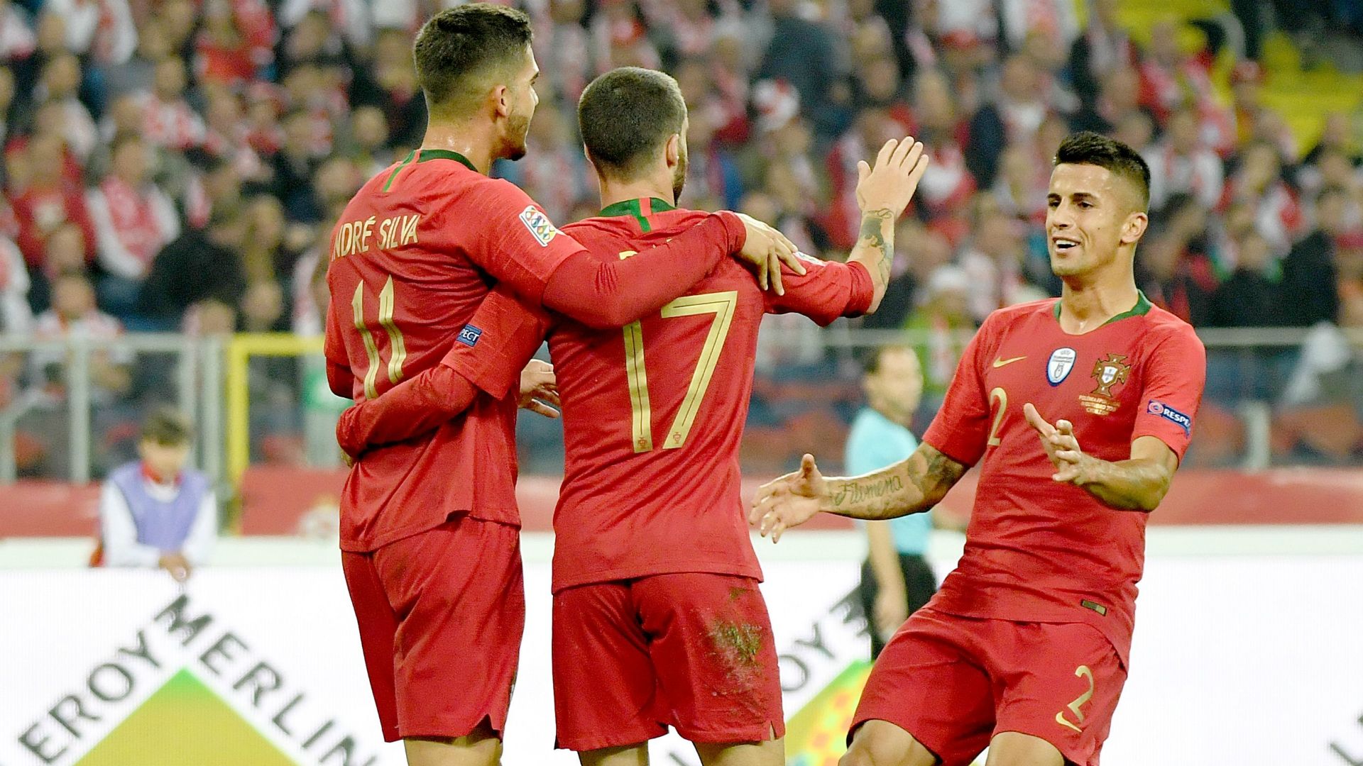 Andrè Silva Rafa Silva Joao Cancelo Poland Portugal UEFA Nations League