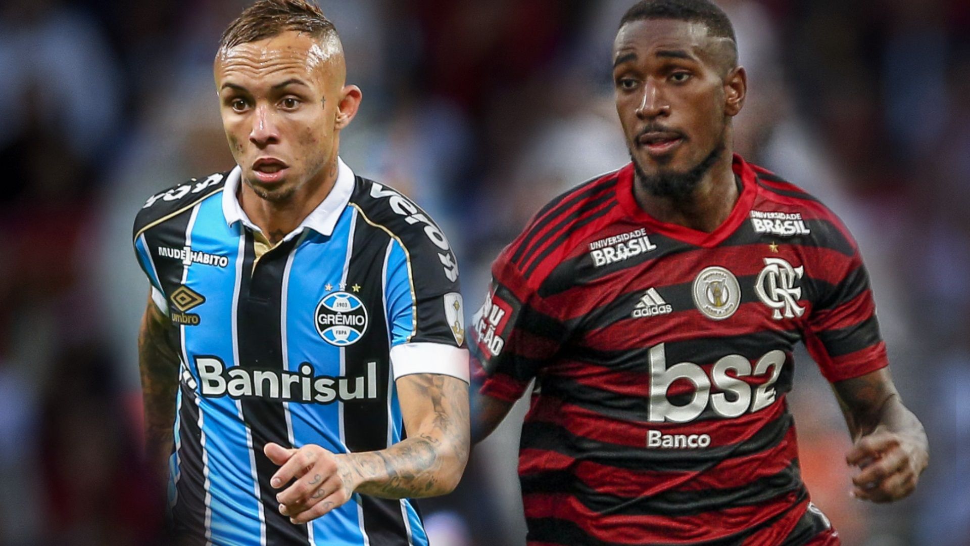 Everton Cebolinha Gerson Flamengo Gremio