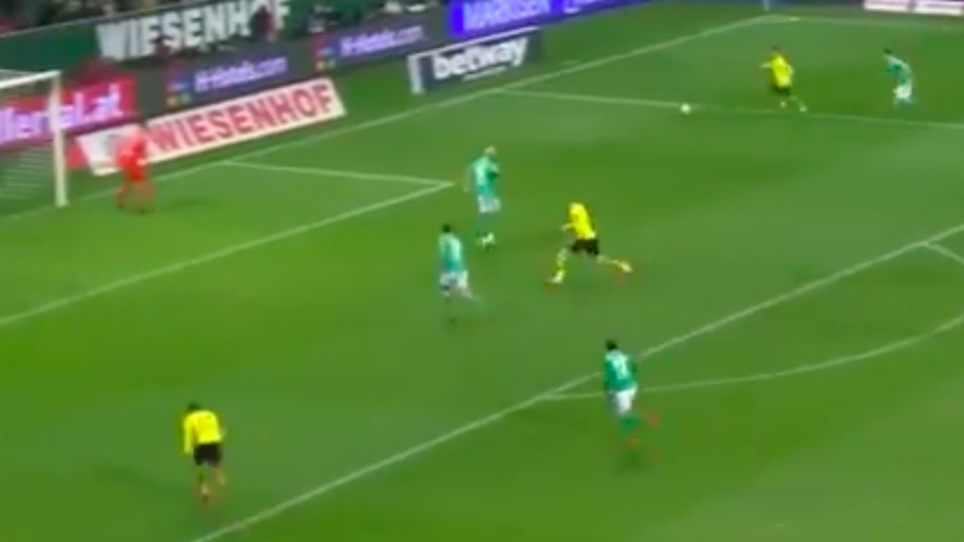 Haaland Werder Bremen vs Borussia Dortmund