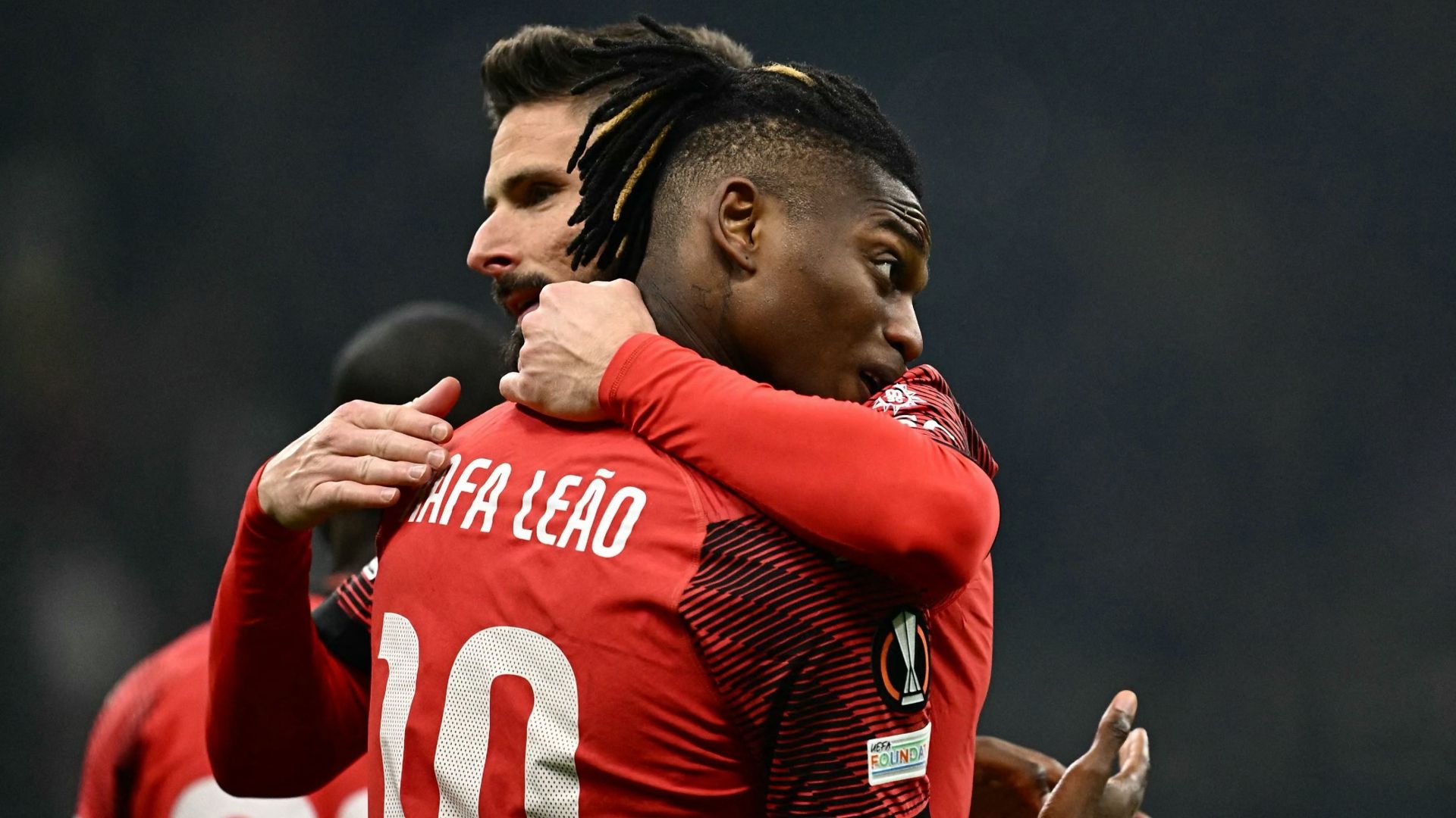 Olivier Giroud Rafael Leao Milan 2023-2024