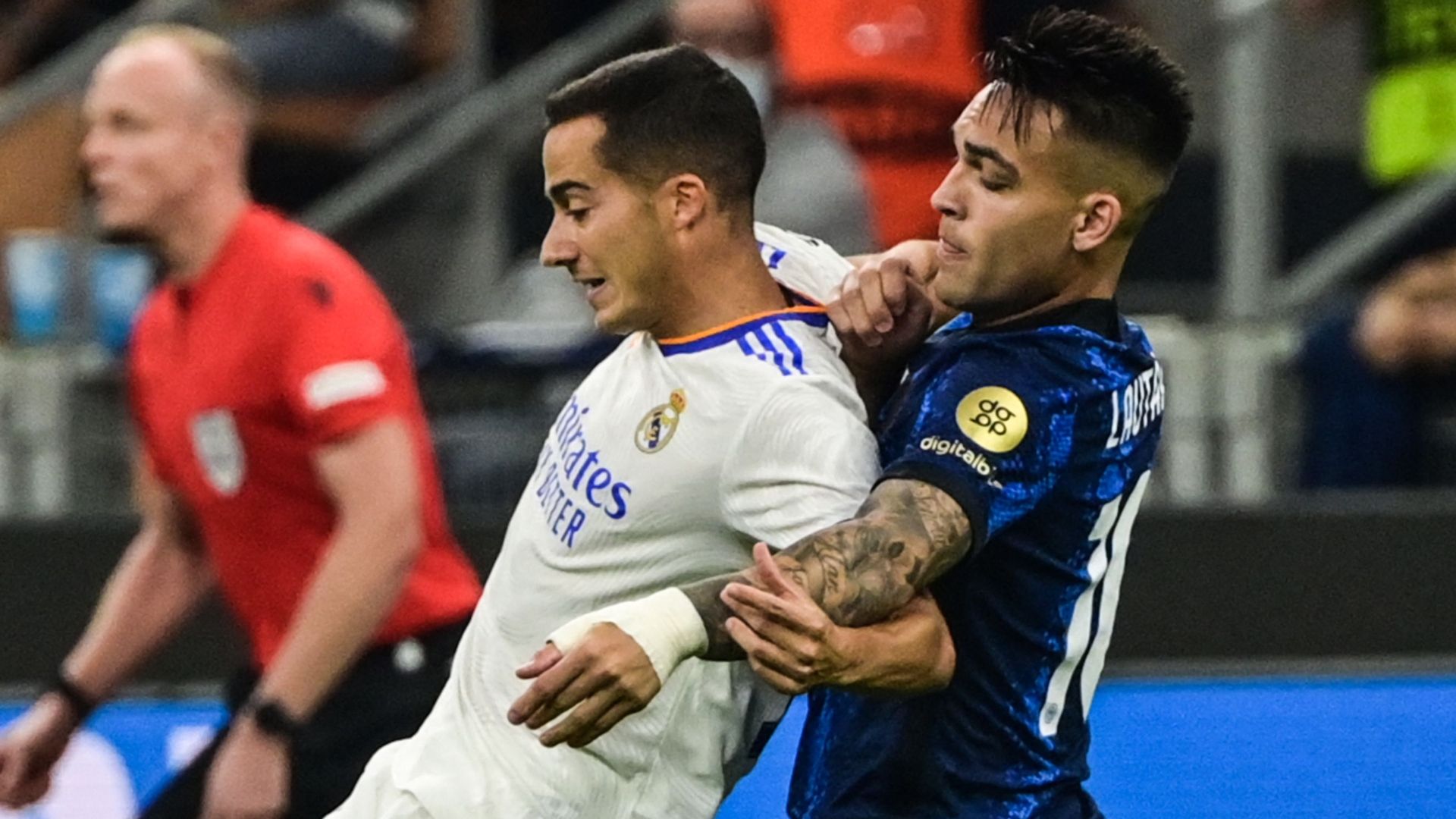 Lautaro Martinez Lucas Vazquez Inter Real Madrid Champions League