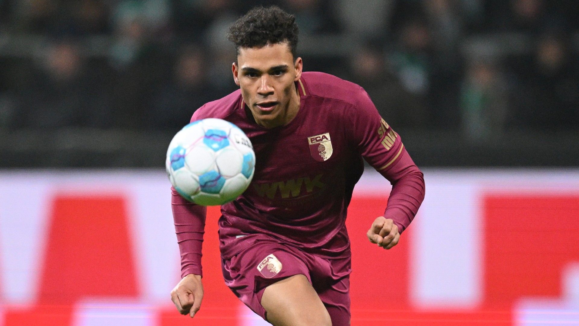 Henri Koudossou of Augsburg in action