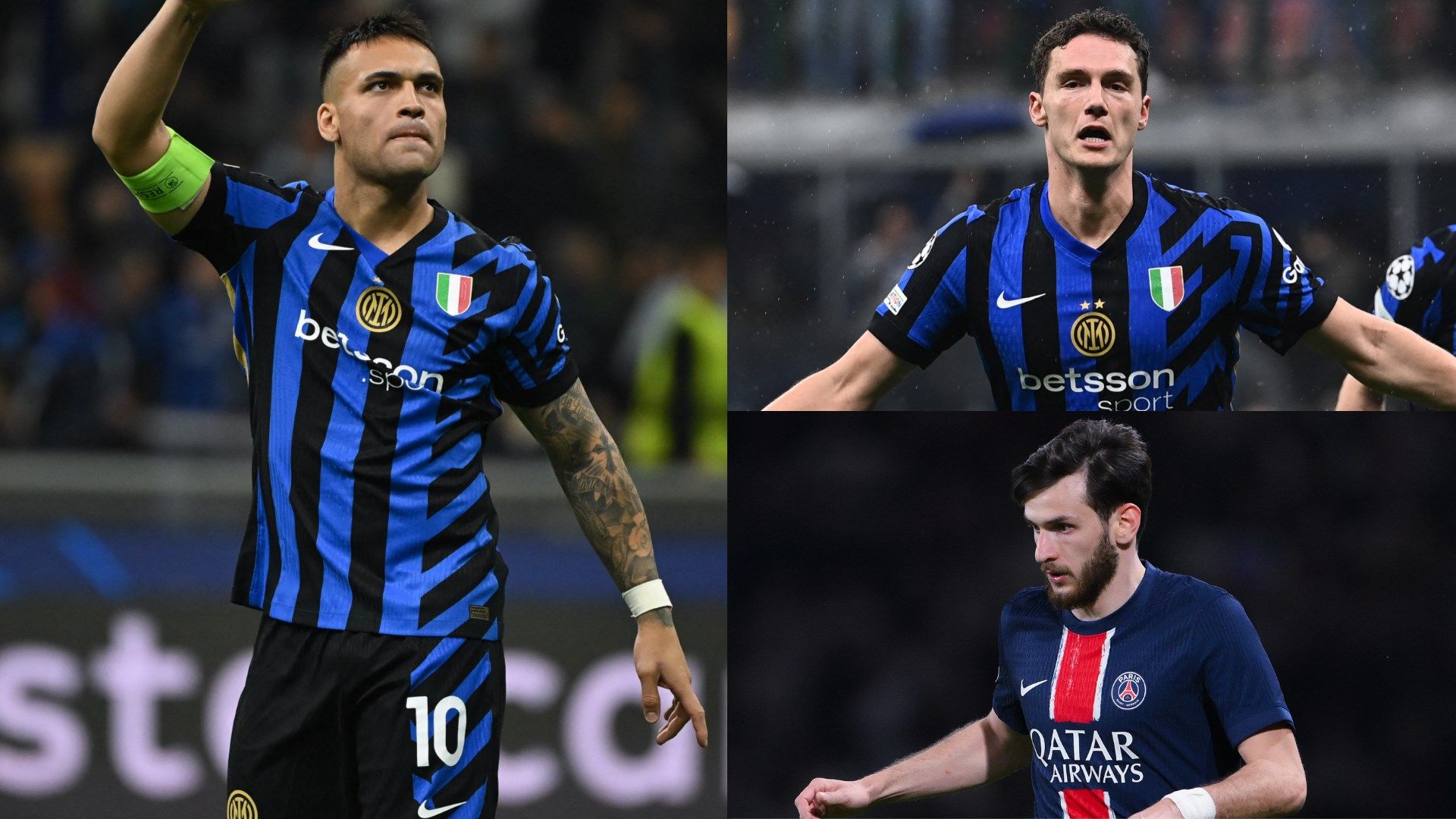 Lautaro Martinez Pavard Kvaratskhelia PSG Inter