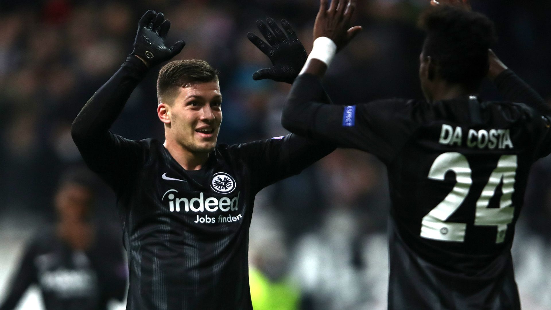 LUKA JOVIC DANNY DA COSTA EINTRACHT FRANKFURT