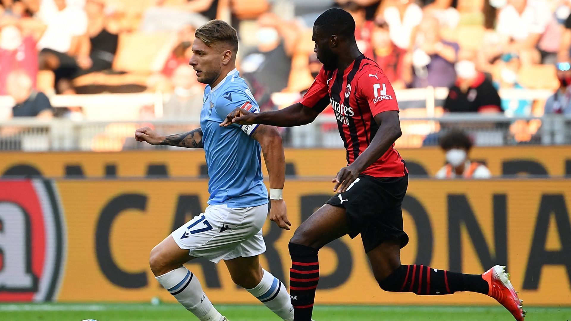 Ciro Immobile Fikayo Tomori Milan Lazio Serie A