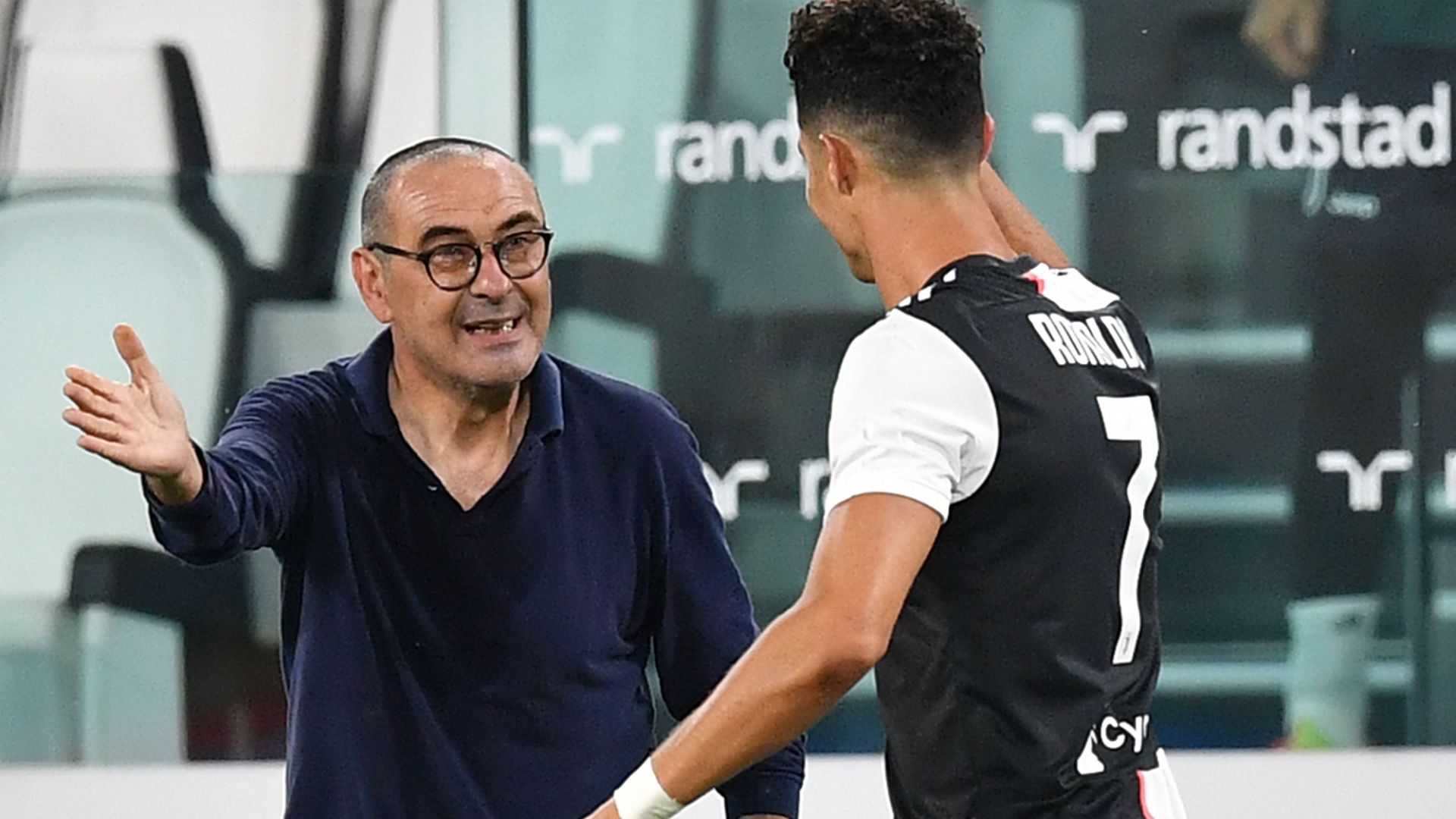 Cristiano Ronaldo Sarri Juventus Lazio Serie A