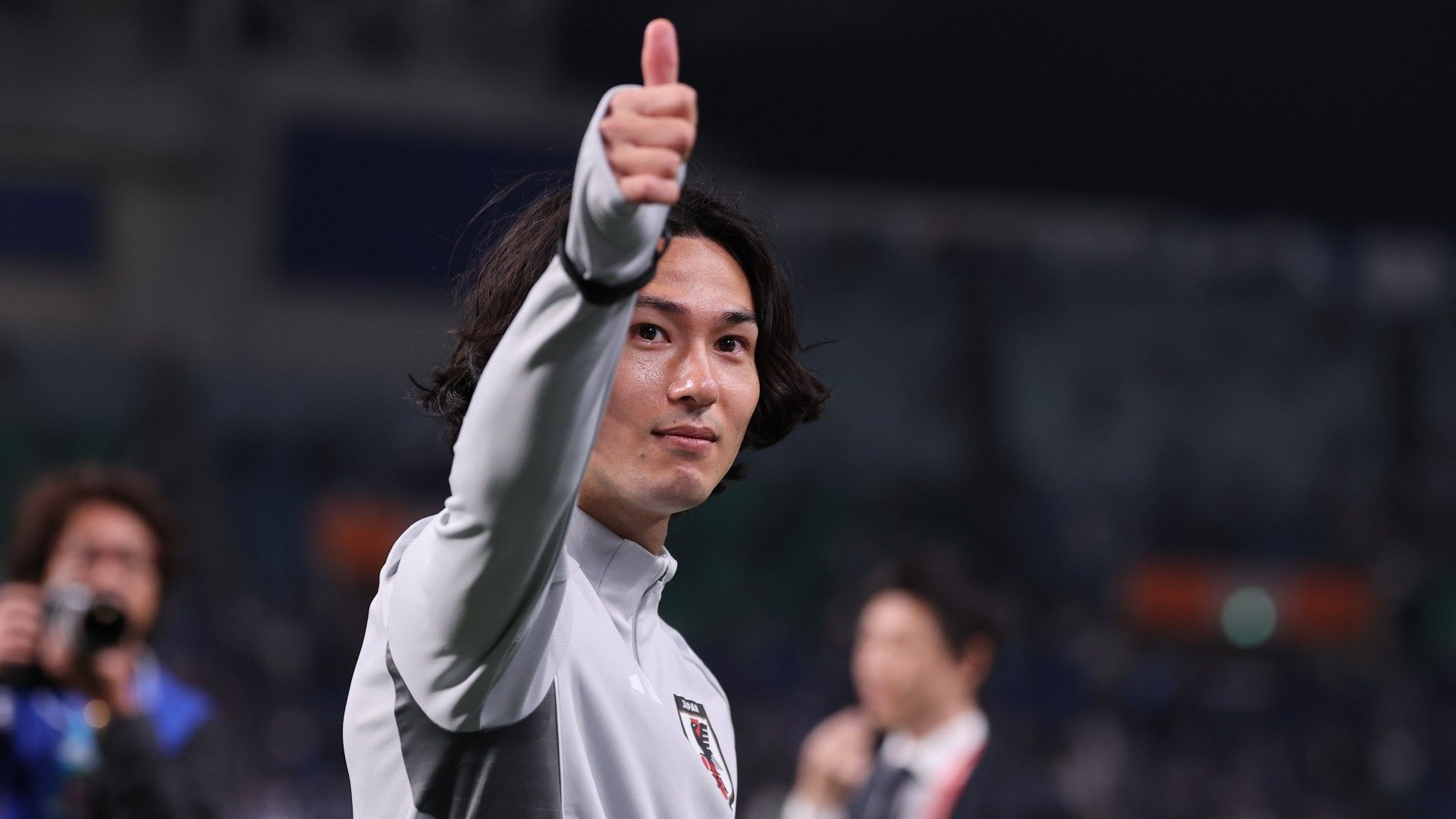 takumi minamino-japan-after match-20250325