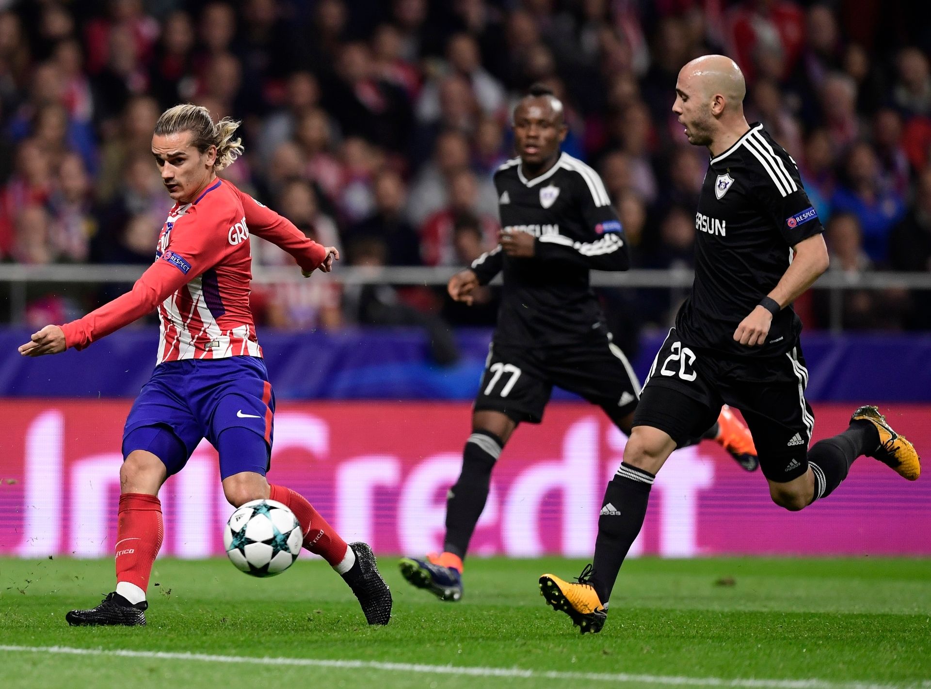 Richard Almeida Antoine Griezmann Atletico de Madrid Qarabag UCL 31102017